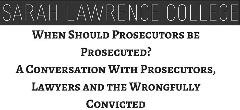 Prosecutors Event Sarah Lawrence College